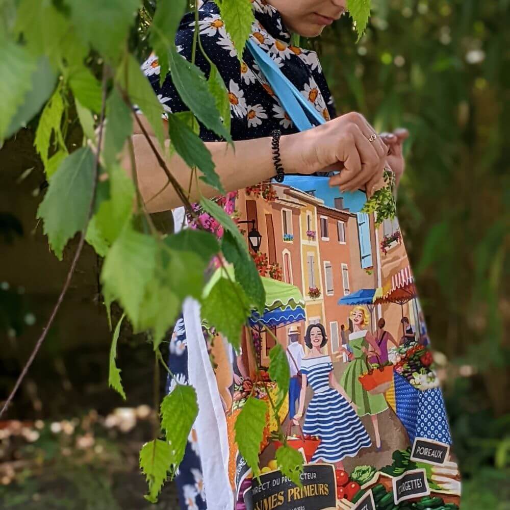 Tote bag écoresponsable upcycling